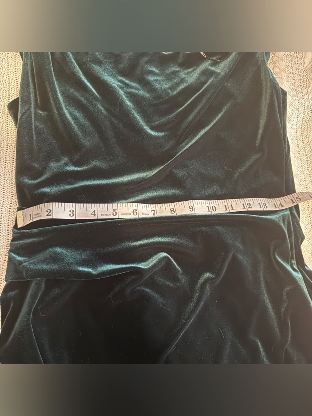 Vince Camuto Emerald Velvet Cowl-Neck Maxi Dress - Picture 7 of 10